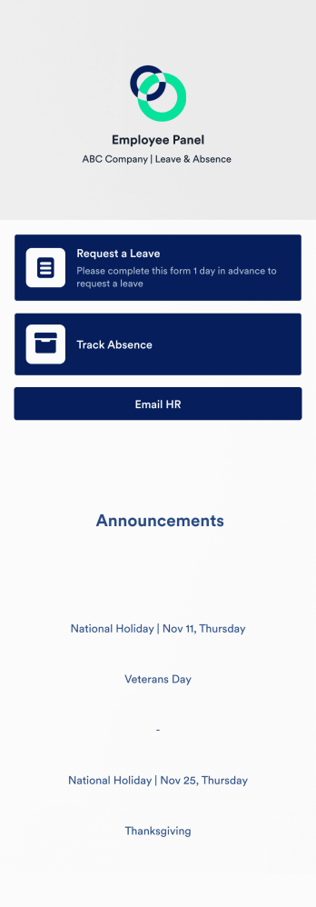 Employee Absence Tracking App Template