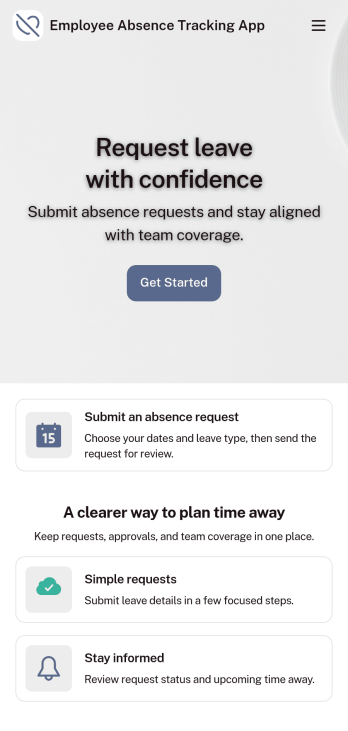 Customizable Employee Absence Tracking App