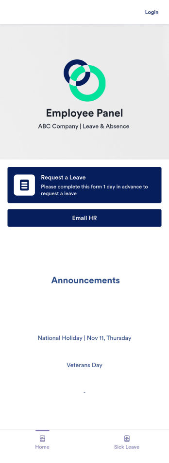 Employee Absence Tracking App Template