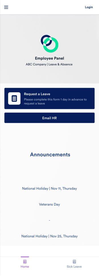 Employee Absence Tracking App Template