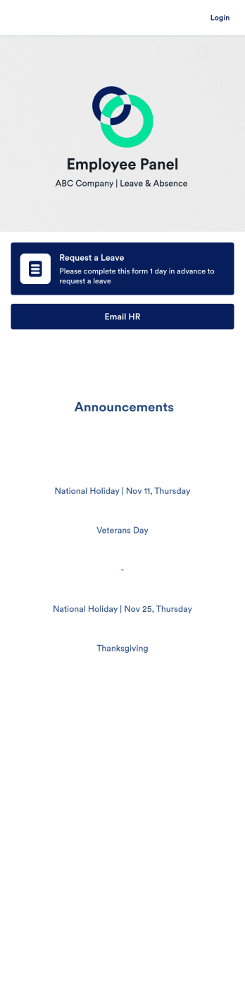 Employee Absence Tracking App Template