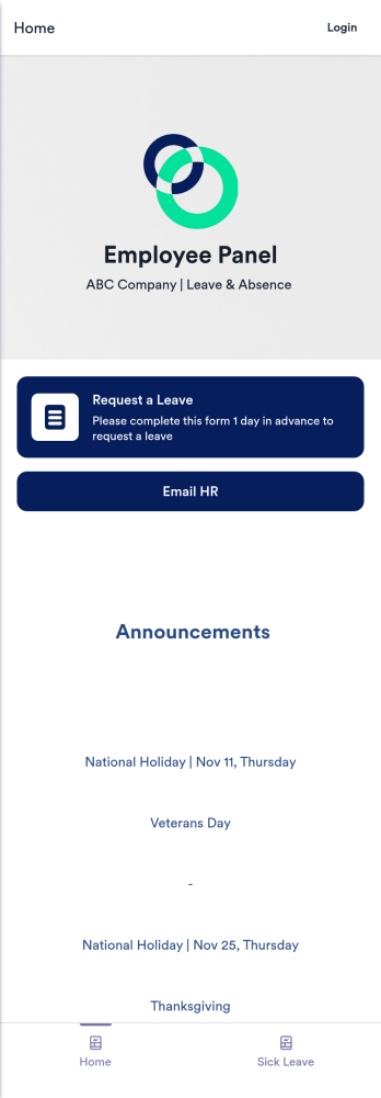 Customizable Employee Absence Tracking App