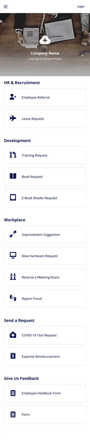 Employee App Template
