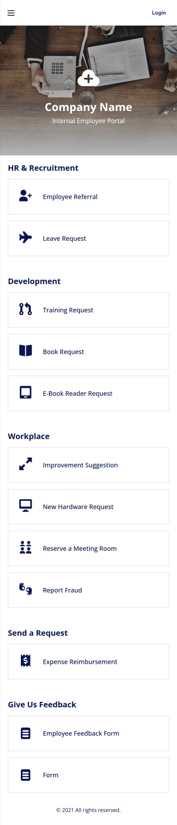 Employee App Template