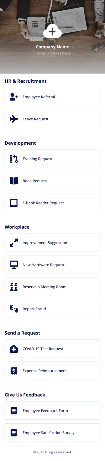 Employee App Template
