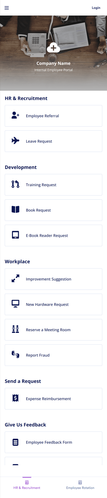 Employee App Template