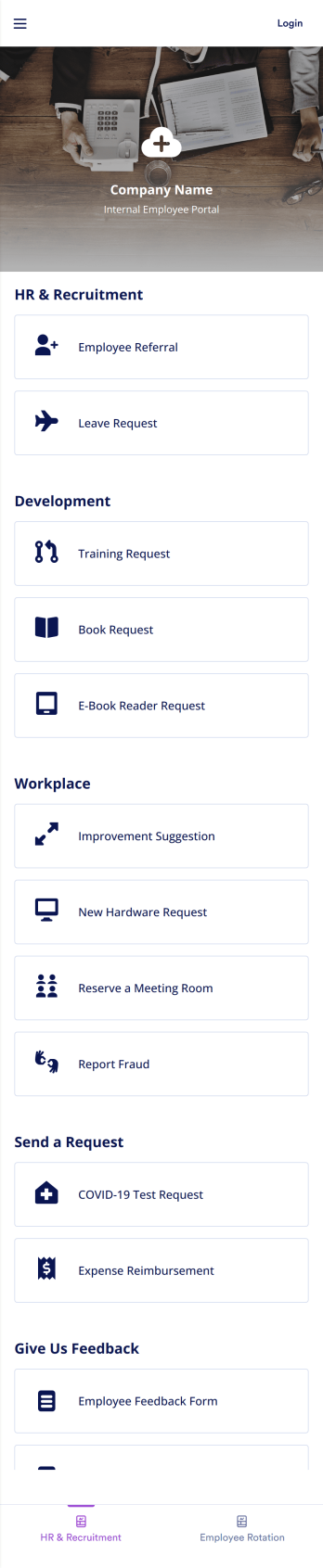 Employee App Template