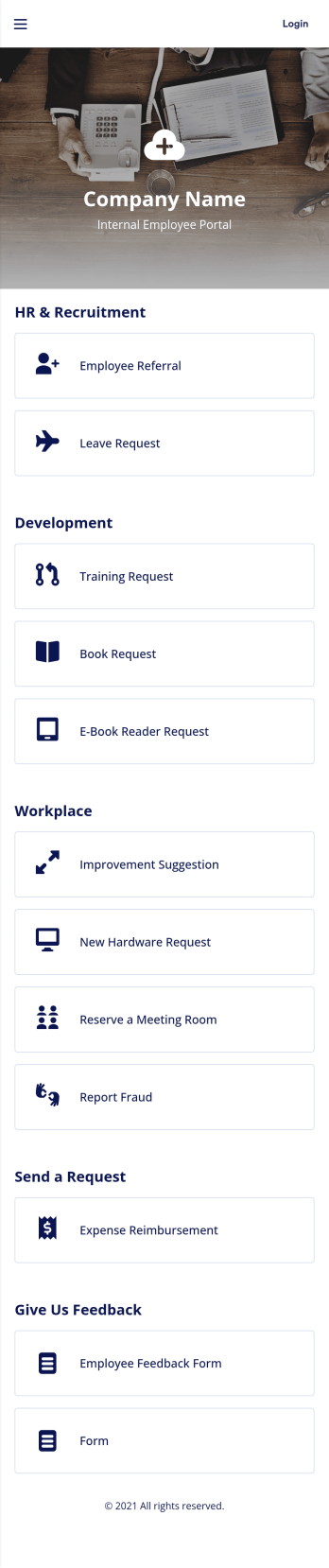 Employee App Template