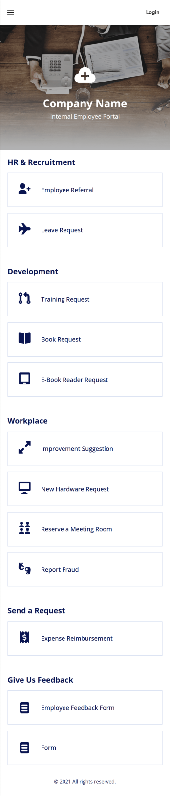 Employee App Template