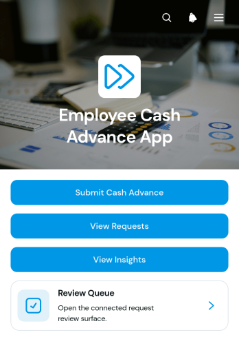 Employee Cash Advance App Template