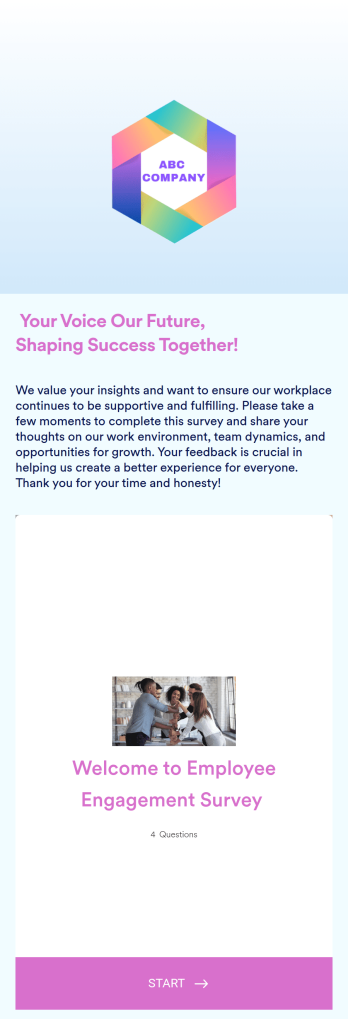 Employee Engagement Survey App Template