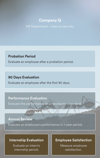 Employee Evaluation App Template