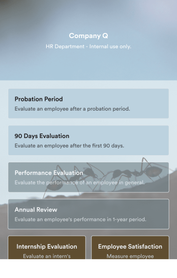 Employee Evaluation App Template