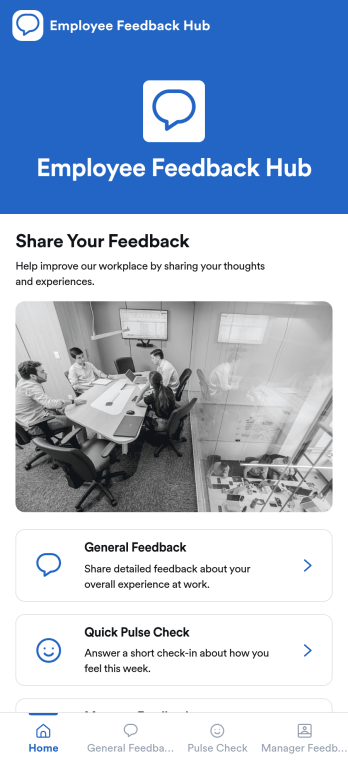 Employee Feedback Hub App Template