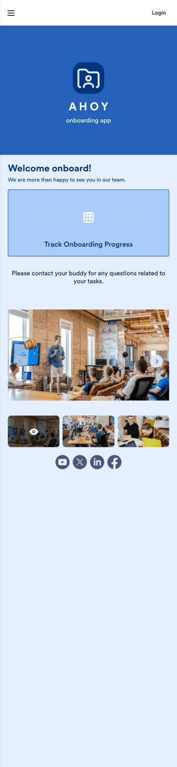 Employee Onboarding App Template
