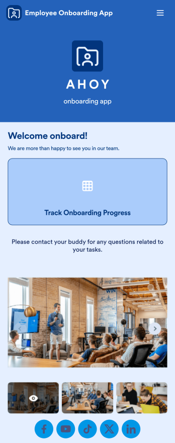 Custom Employee Onboarding App