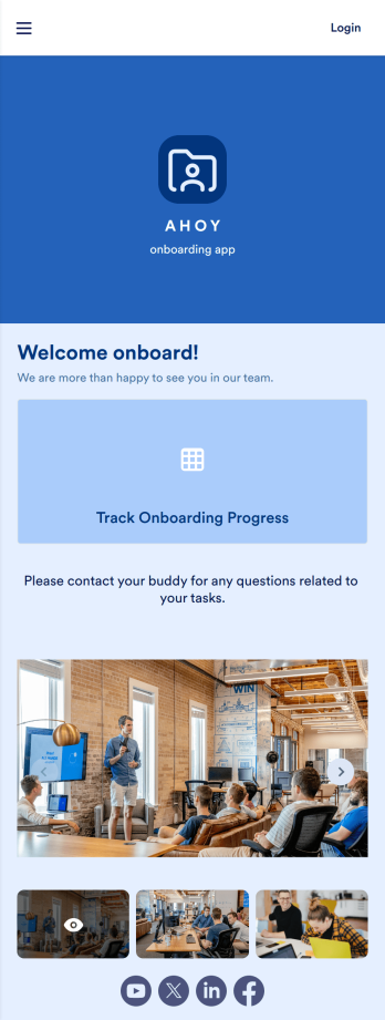 Employee Onboarding App Template