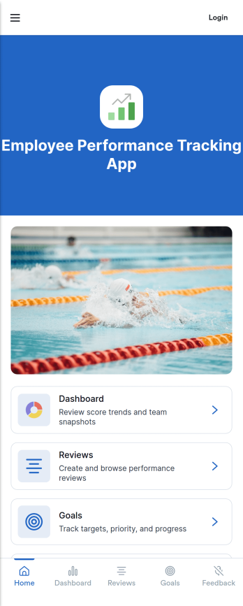 Employee Performance Tracking App Template