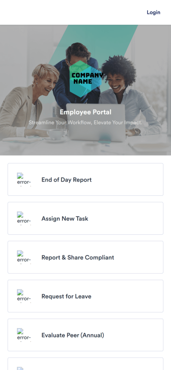 Employee Portal App Template