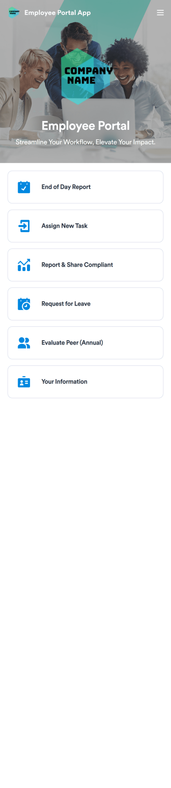 Employee Portal App Template