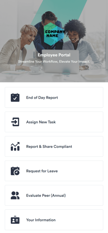 Employee Portal App Template
