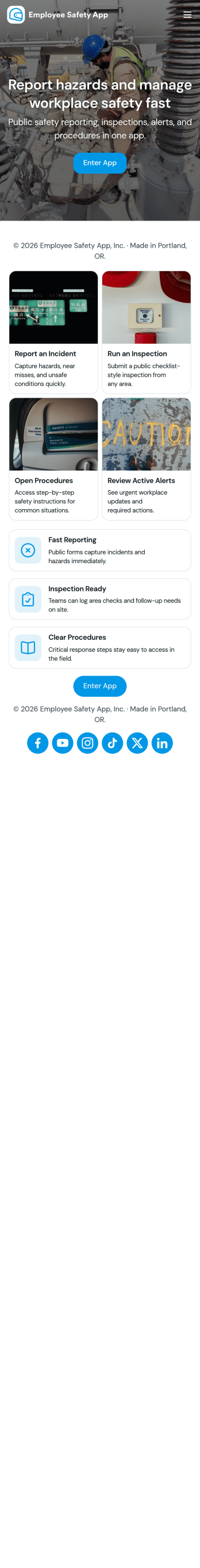 Employee Safety App Template