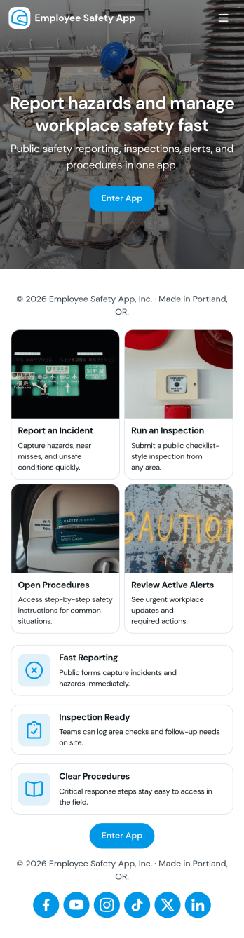 Employee Safety App Template