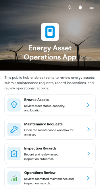 Energy Asset Operations App Template