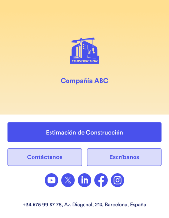 Estimación de Construcción App Template