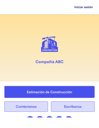 Estimación de Construcción App Template