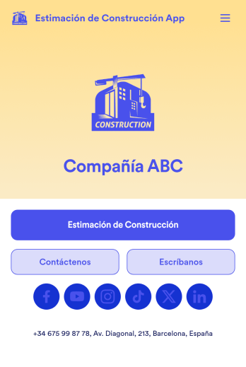 Estimación de Construcción App