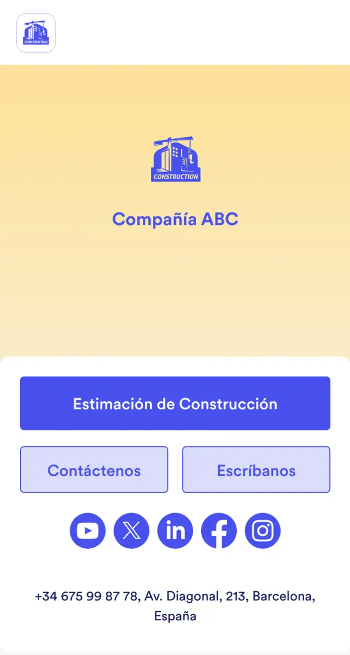 Estimación de Construcción App