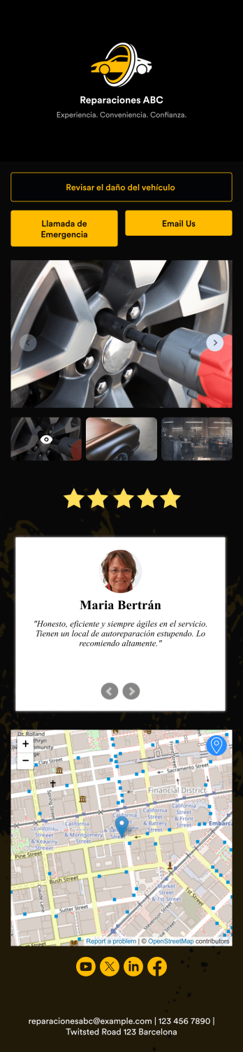 Estimación Reparación de Coche App Template