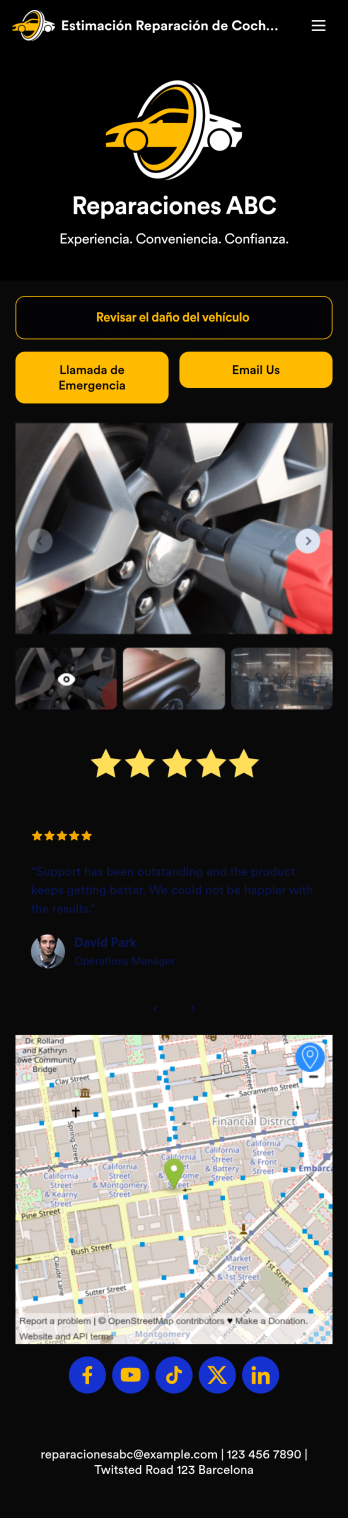 Estimación Reparación de Coche App