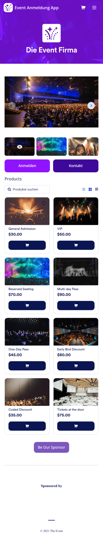Event Anmeldung App