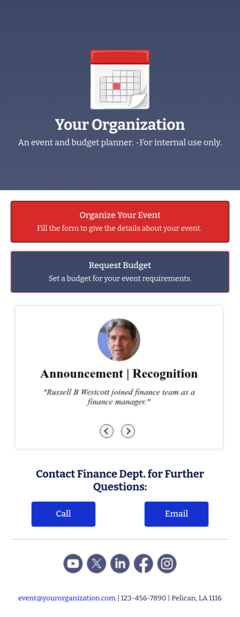 Event Budget Planner App Template