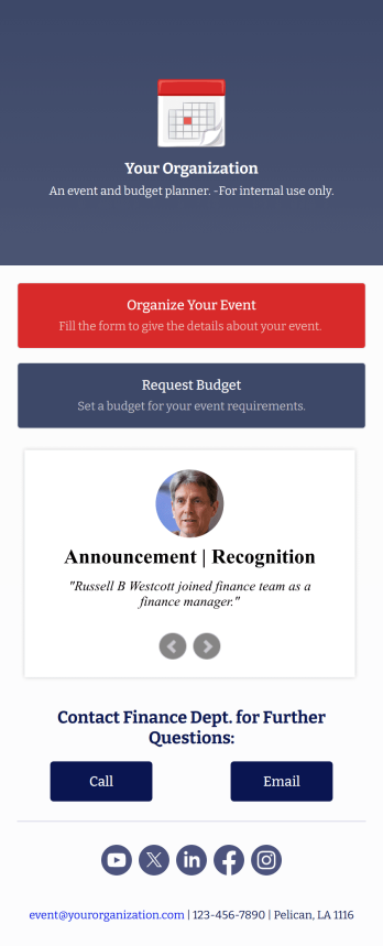 Event Budget Planner App Template