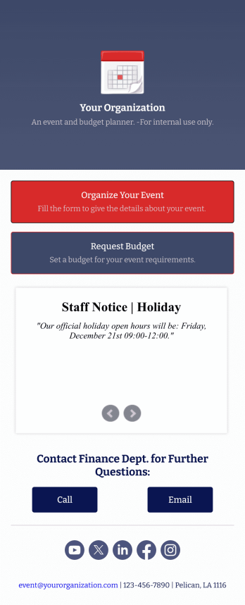 Event Budget Planner App Template