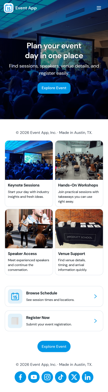 Event App Template