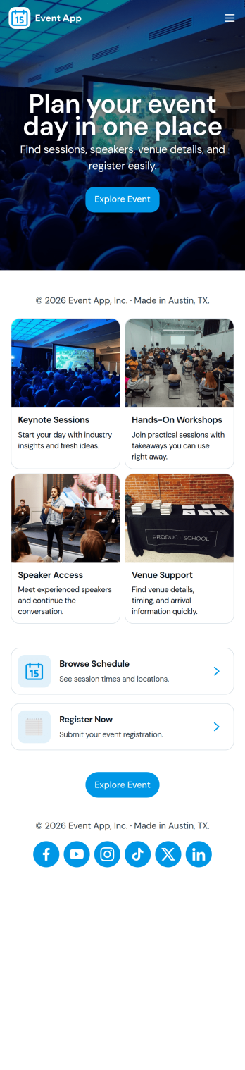 Event App Template