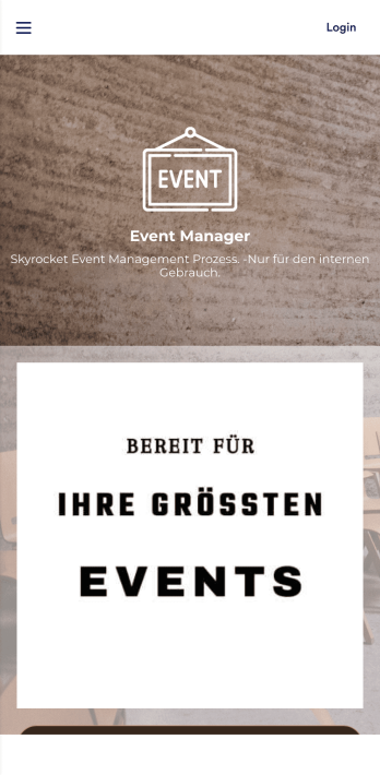 Event Management App Template