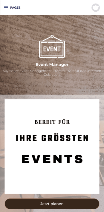Event Management App Template