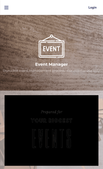 Event Management App Template