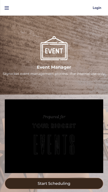 Event Management App Template