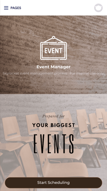 Event Management App Template