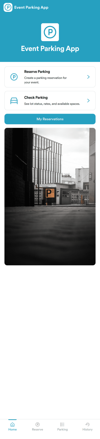 Event Parking App Template