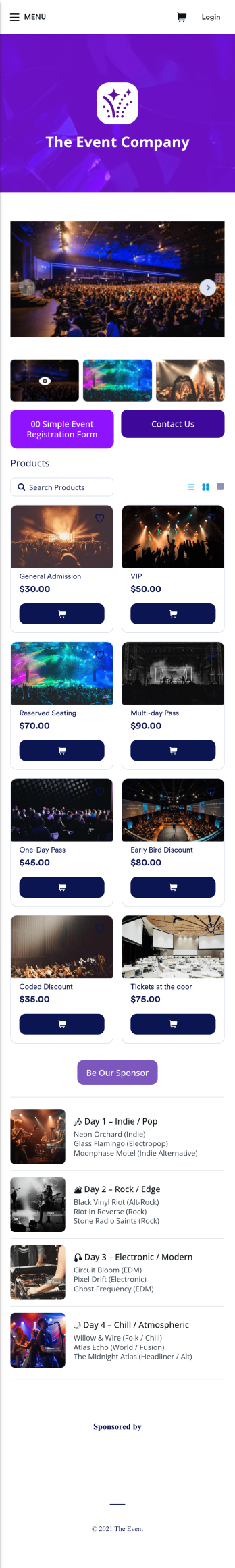 Event Registration App Template