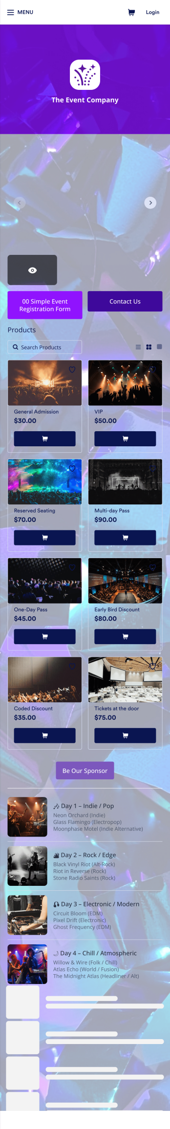 Event Registration App Template