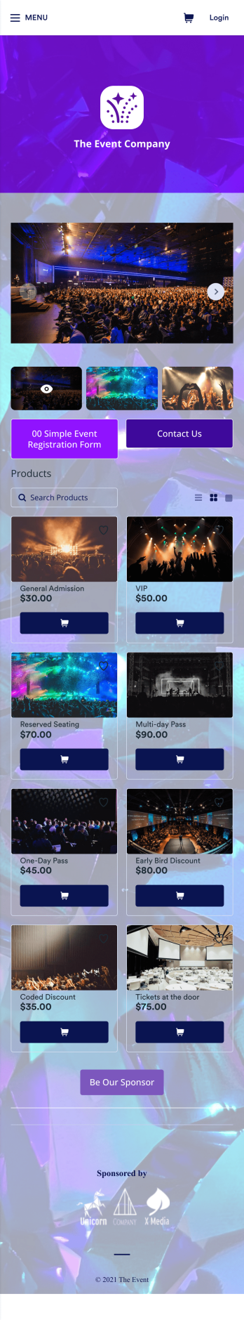 Event Registration App Template
