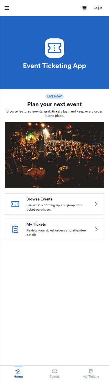 Event Ticketing App Template